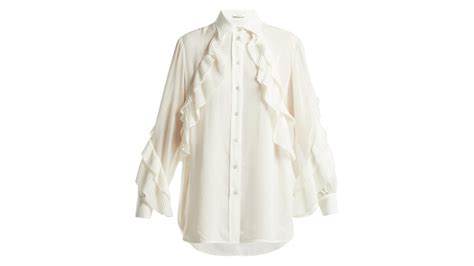 vintage givenchy blouse|givenchy pleated silk blend blouse.